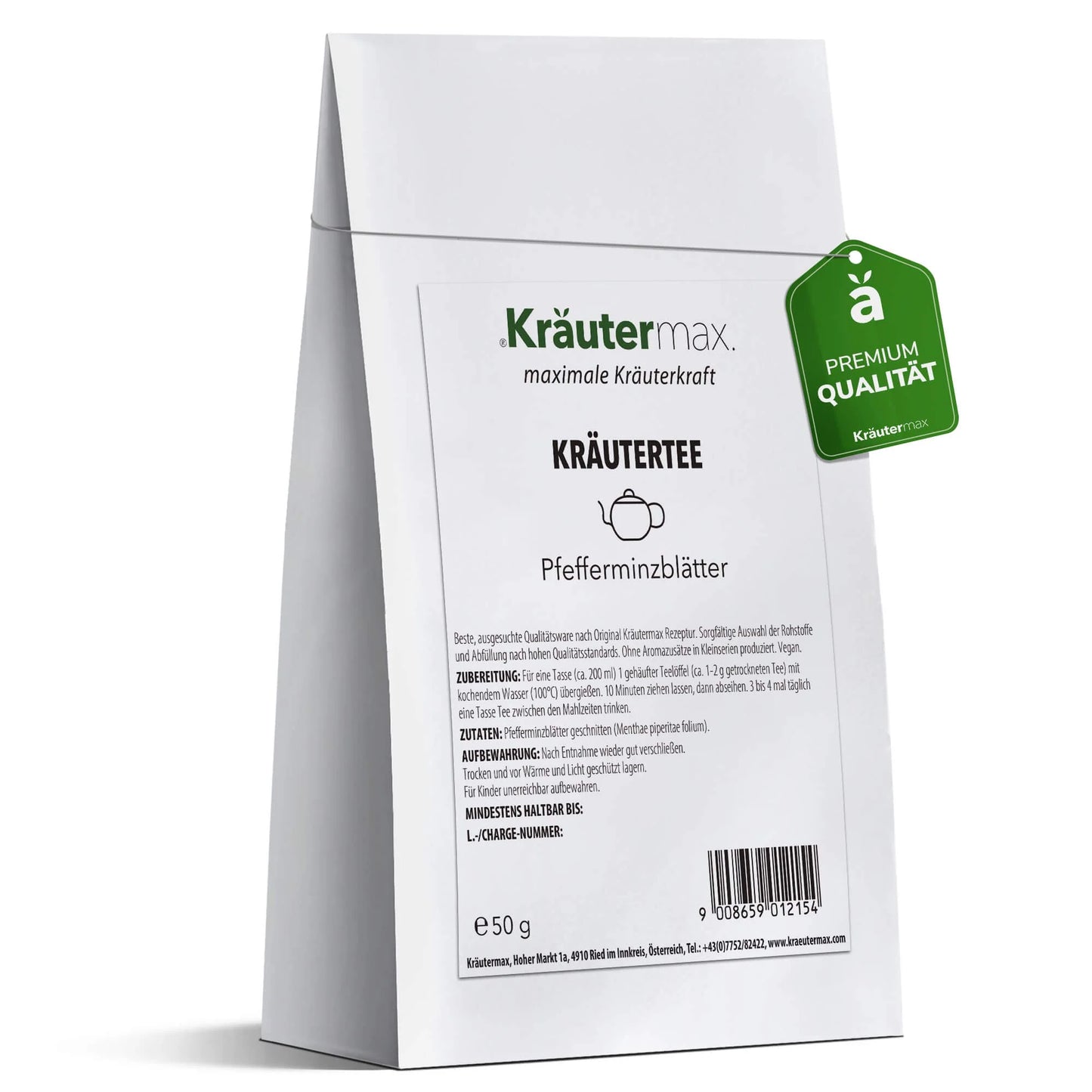 Kräutertee, Pfefferminztee, kräutermax