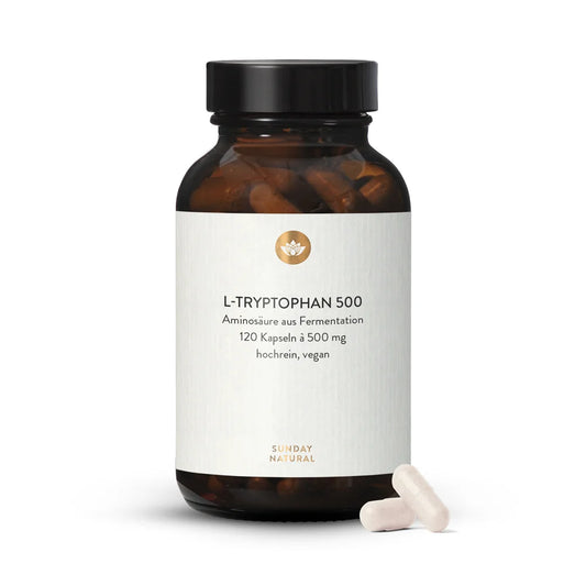 l-tryptophan 500, fermentation, sunday natural
