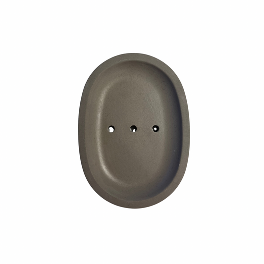 Seifenschale Beton oval grau | Kreativwerkstatt-Sandberger