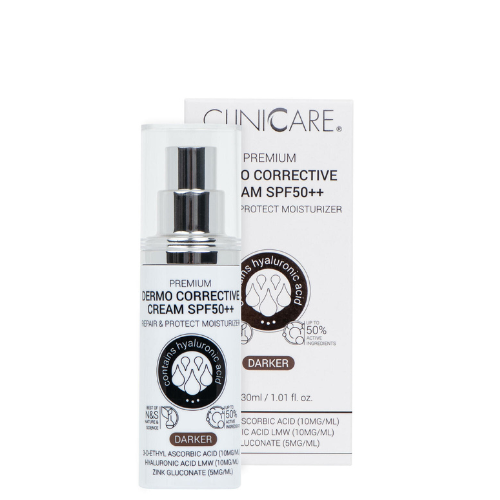 PREMIUM DERMO CORRECTIVE CREAM SPF50 DARKER, 30 ml | Cliniccare®