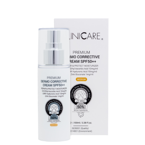 PREMIUM DERMO CORRECTIVE CREAM SPF50 MEDIUM, 100 ml | Cliniccare