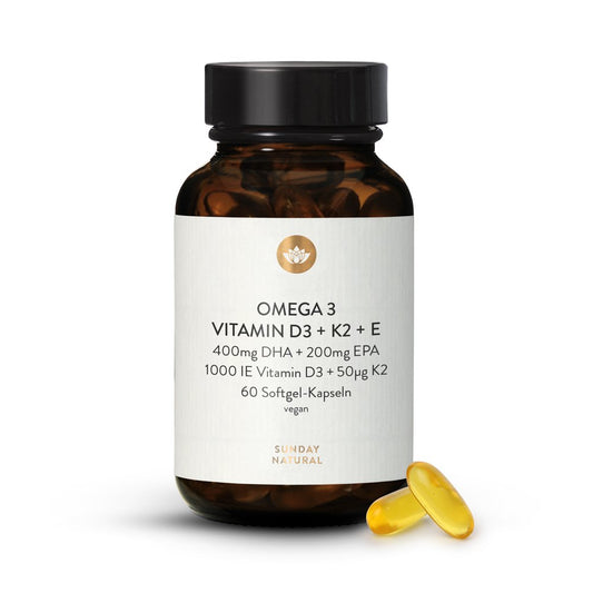 Omega 3 Vitamin D3 + K2 + E | Sunday Natural