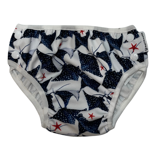 Schwimmwindel für Kinder mit Rochen Gr. L | bamboolik