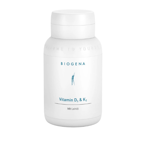 Vitamin D3 & K2 mit Leinöl | Biogena
